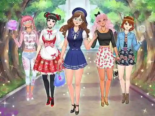 Joc High School Anime Dress Up en línia