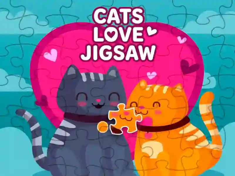 Joc Cats love jigsaw en línia