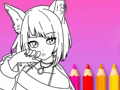 Joc Anime Manga Coloring Book en línia