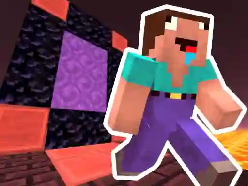 Joc Noob Steve Nether en línia