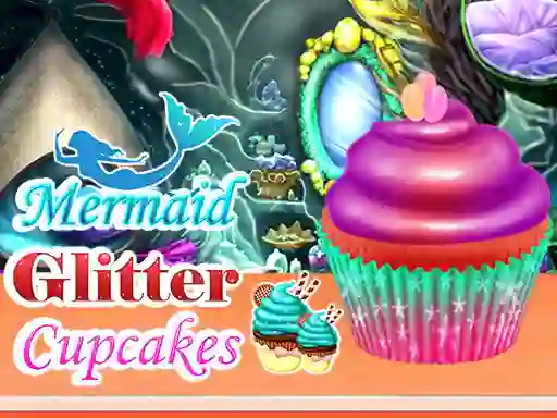 Joc Mermaid Glitter Cupcakes en línia
