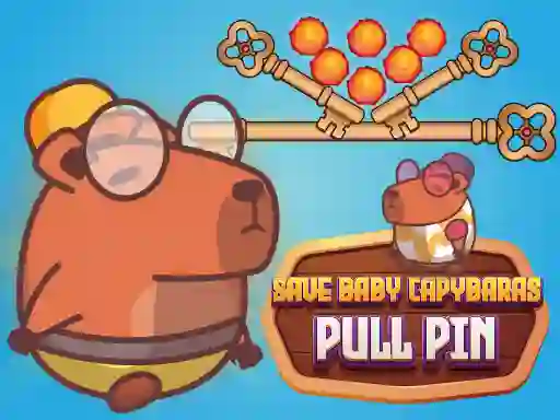 Joc Save Baby Capybaras Pull Pin en línia