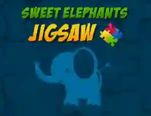 Joc Sweet Elephants Jigsaw en línia