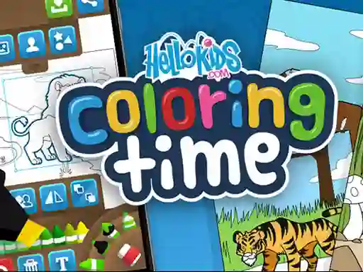 Joc Hello kids Coloring Time en línia