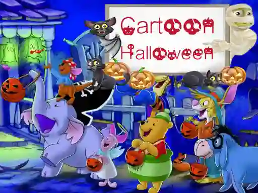Joc Cartoon Halloween Slide Puzzle en línia