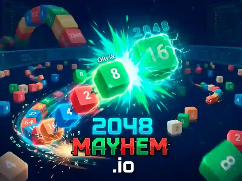 Joc 2048 Mayhem.io en línia