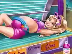 Joc Pregnant Princess Tanning Solarium en línia