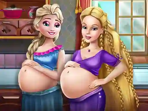 Joc Happy Princesses Pregnant BFFS en línia