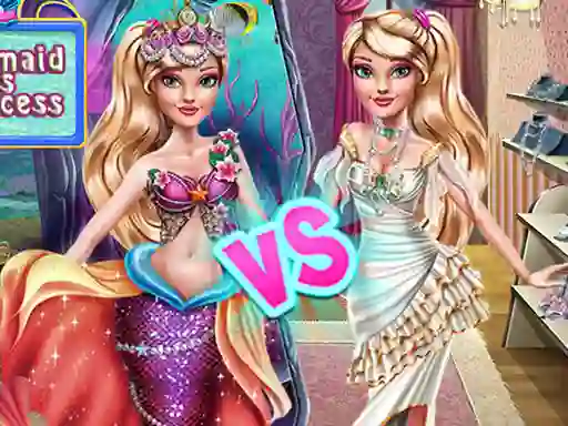 Joc Ellie Mermaid vs Princess en línia