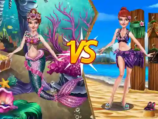 Joc Mermaid vs Princess Outfit en línia