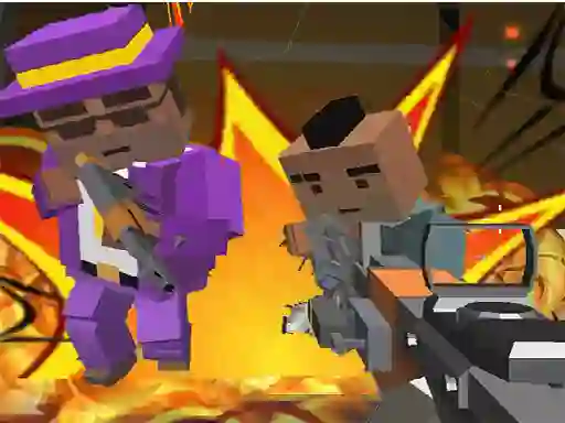 Joc Advanced Blocky Gangster Warfare en línia