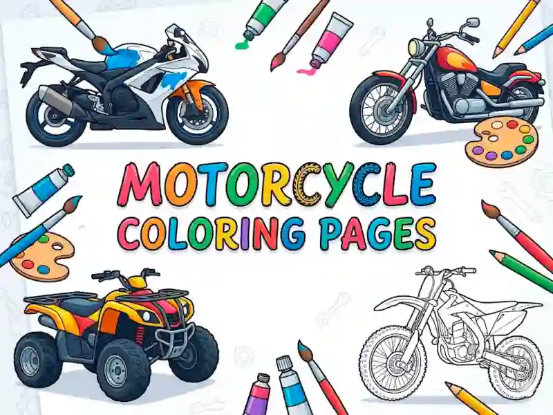 Joc Motorcycle Coloring Pages en línia