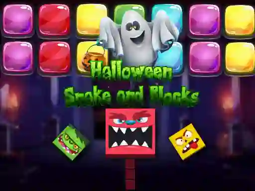 Joc Halloween Snake and Blocks en línia