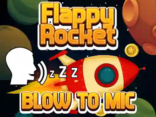 Joc Flappy Rocket With Blowing en línia