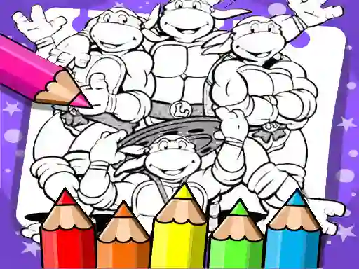 Joc Ninja Turtle Coloring Book en línia