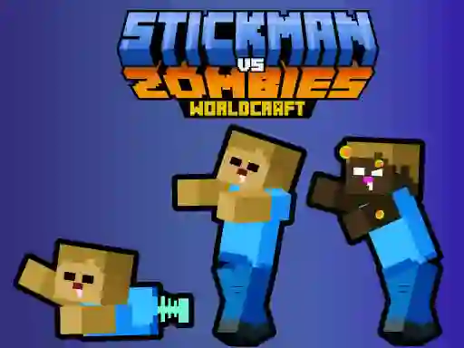 Joc Stickman vs Zombies WorldCraft en línia