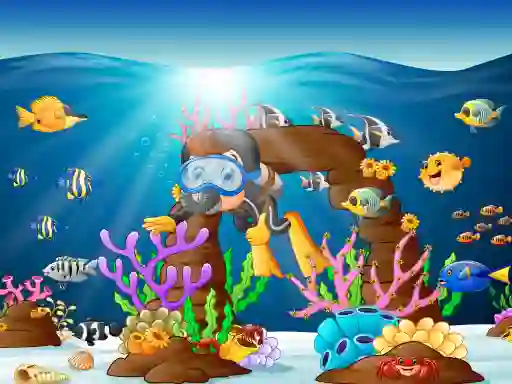 Joc Water Dive 2D: Underwater Survival en línia