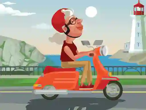 Joc City Scooter Ride Coloring en línia