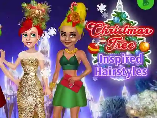 Joc Christmas Tree Inspired Hairstyles en línia