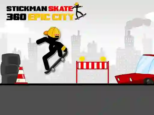 Joc Stickman Skate 360 Epic City en línia