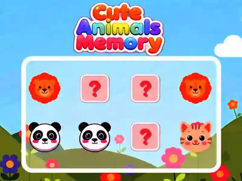 Joc Cute Animals Memory en línia