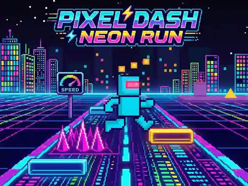 Joc Pixel Dash Neon Run en línia