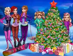 Joc Princesses Christmas tree en línia