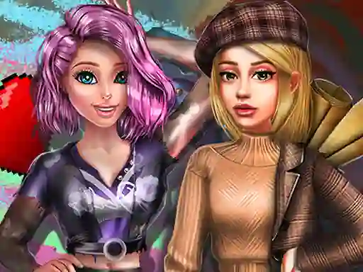 Joc 2022 Dark Academia to Egirl Dress up en línia