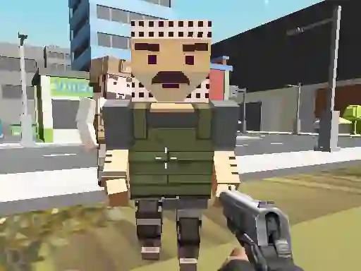 Joc Block Pixel Cop: Gun Craft In Robbers World en línia