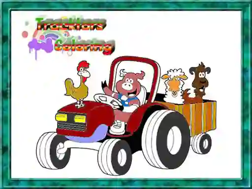 Joc Tractor Coloring Pages en línia