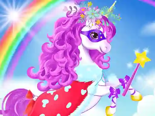 Joc Baby unicorn dress up en línia