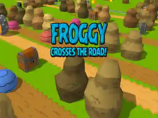 Joc Froggy Crosses The Road! en línia