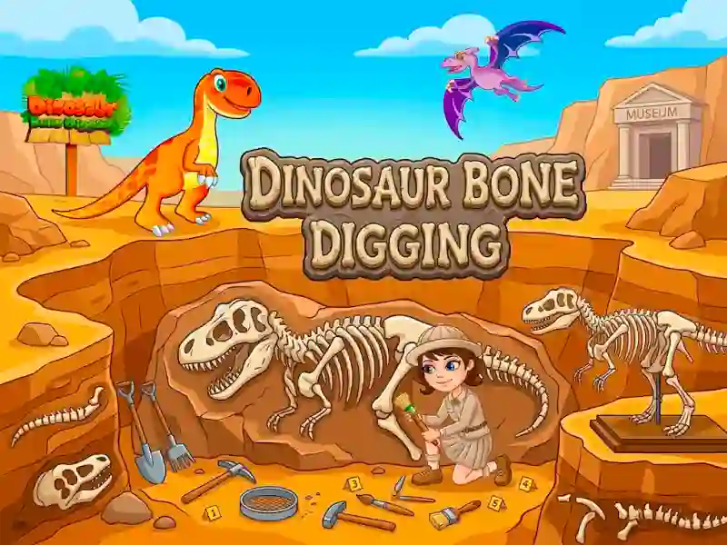 Joc Dinosaur Bone Digging en línia