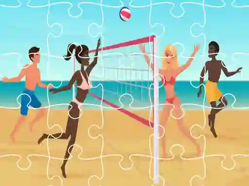 Joc Beach Volleyball Jigsaw en línia