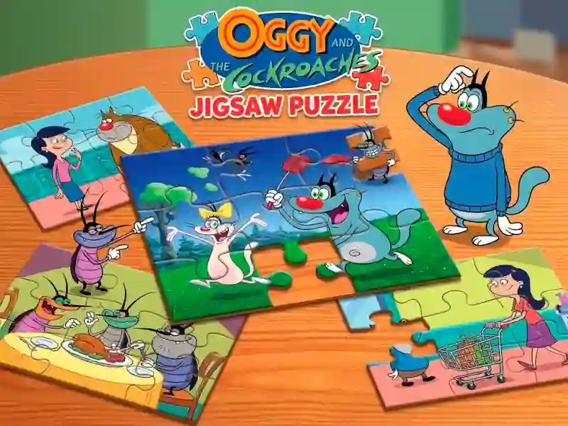 Joc Oggy and the Cockroaches Jigsaw Puzzle en línia