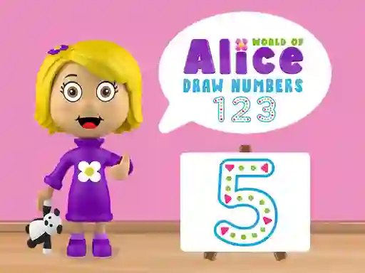 Joc World of Alice Draw Numbers en línia