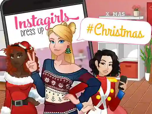 Joc InstaGirls Christmas Dress Up en línia