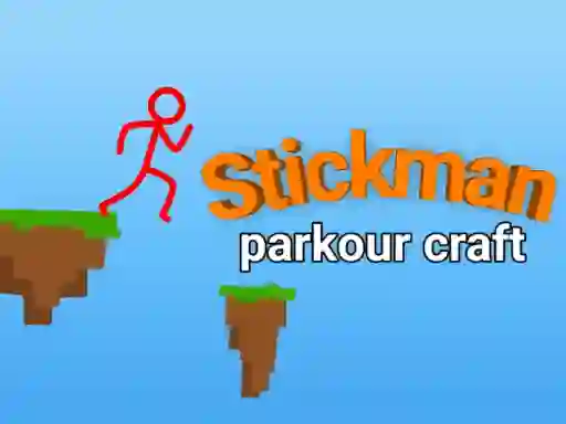 Joc Stickman parkour craft en línia