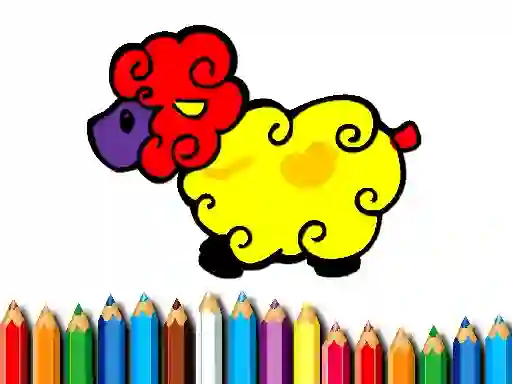Joc Baby Sheep Coloring en línia