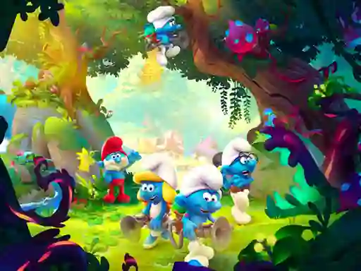 Joc Little Smurfs Coloring en línia