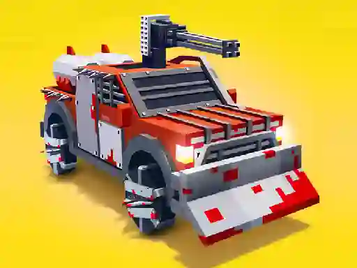 Joc Zombie Derby Blocky Roads en línia