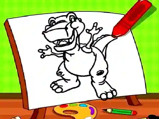 Joc Easy Kids Coloring Dinosaur en línia