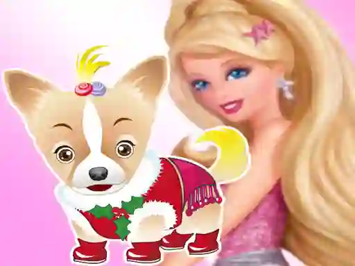 Joc Barbie's Dog Dressup en línia
