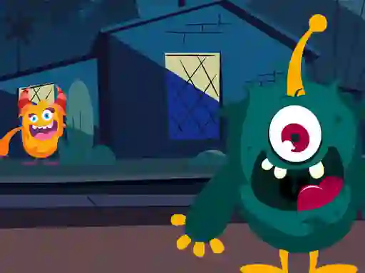 Joc Funny Monsters Jigsaw en línia