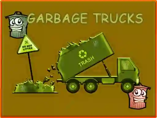 Joc Garbage Trucks Hidden Trash Can en línia