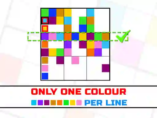 Joc Only one color per line en línia