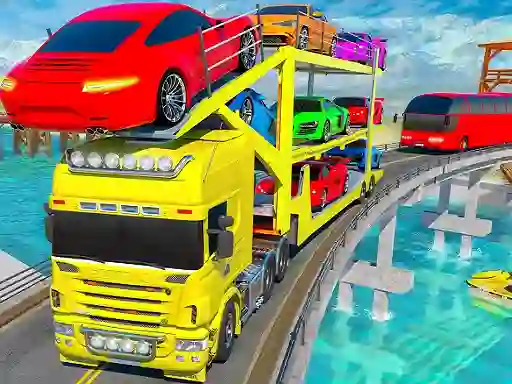 Joc Crazy Mega Car Transport Truck Game en línia