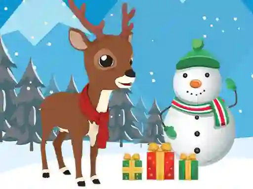 Joc Christmas Deer Jigsaw en línia