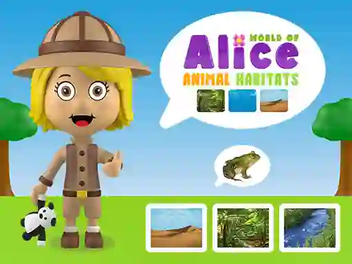 Joc World of Alice Animal Habitats en línia