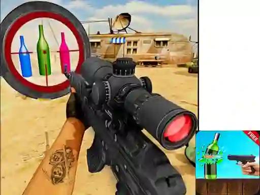 Joc Sniper Bottle Shooting en línia